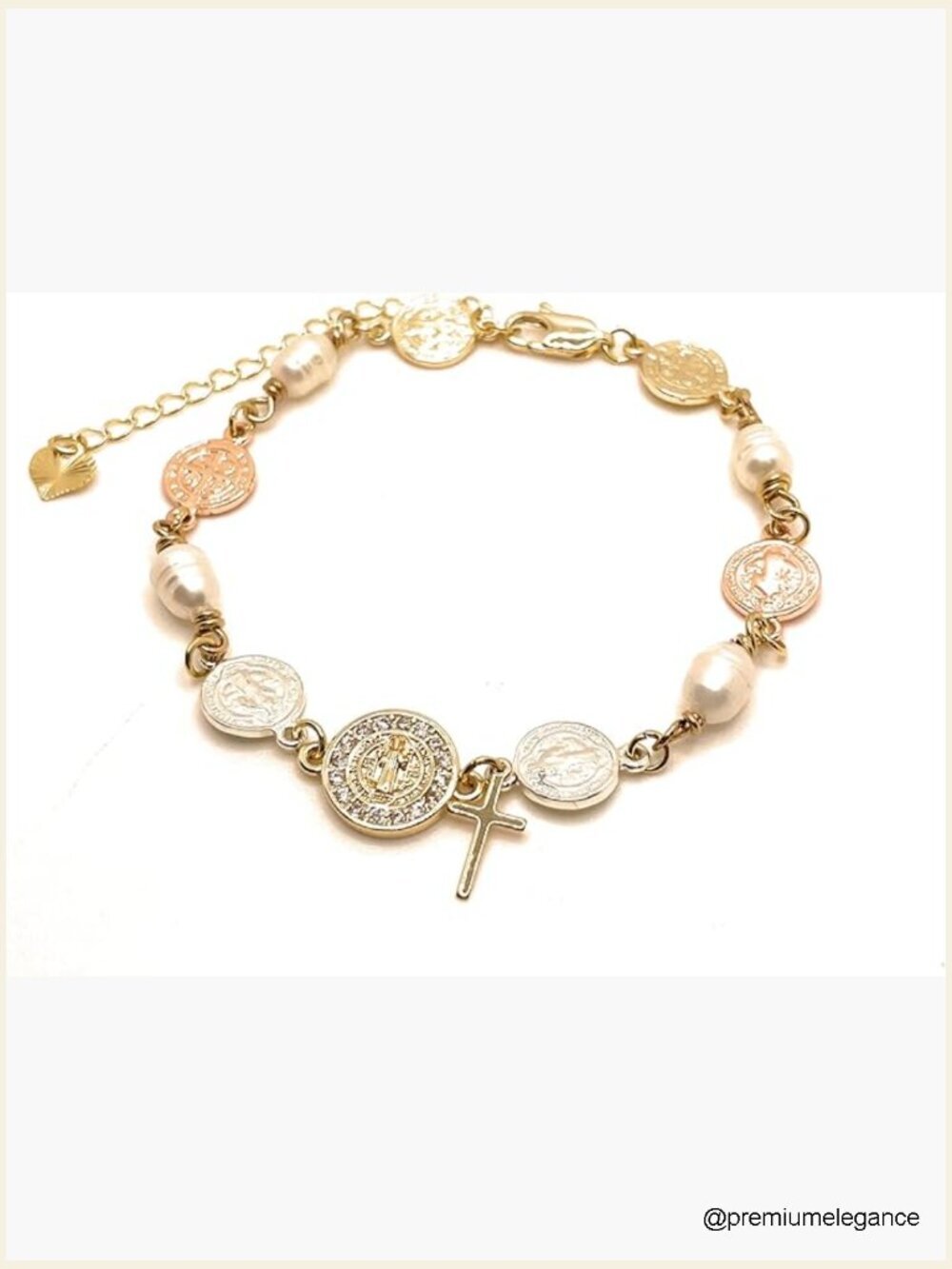 St Benedict Bracelet Catholic Medal Charm